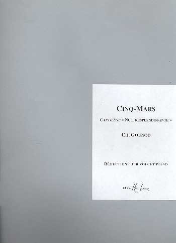 Nuit resplendissante pour chant&nbsp;&nbsp;et piano&nbsp;&nbsp;