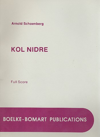 Kol nidre op.39   für Sprecher, gem Chor und Orchester  Studienpartitur
