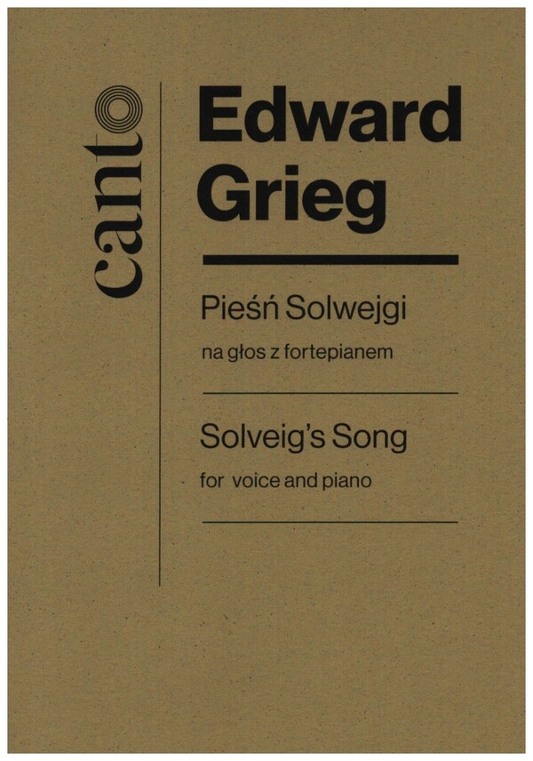 Solveigs Song&nbsp;&nbsp;for voice and piano&nbsp;&nbsp;