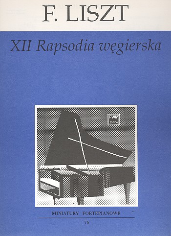 12th hungarian Rhapsody  for piano  