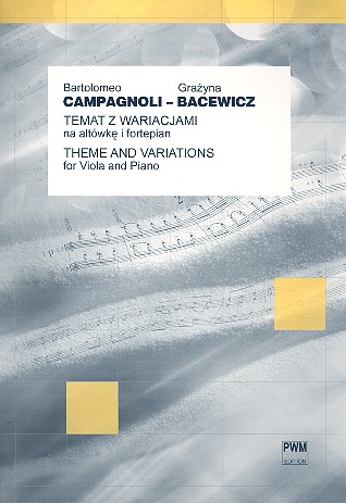 Thema und Variationen für Viola und Klavier    