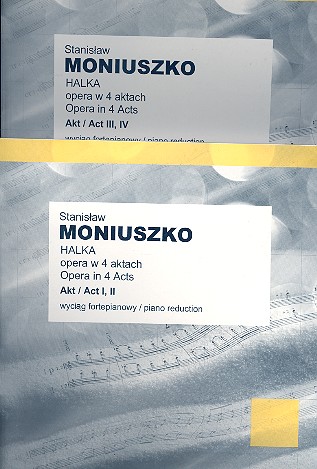 Halka  piano reduction in 2 volumes (pol/it)  