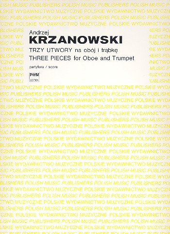 3 Pieces  for oboe and trumpet  score