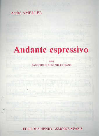 Andante espressivo pour saxophone alto  et piano  