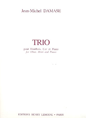 Trio &nbsp;&nbsp;pour hautbois, cor et piano&nbsp;&nbsp;
