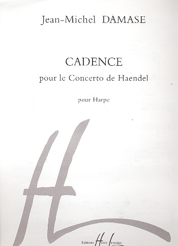 Cadence du Concerto pour harpe et&nbsp;&nbsp;orchestre de Händel pour harpe&nbsp;&nbsp;