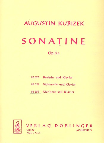 Sonatine op.5a für Klarinette und Klavier    