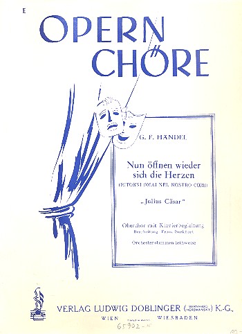 Nun öffnen sich wieder die Herzen&nbsp;&nbsp;aus Julius Cäsar für Frauenchor&nbsp;&nbsp;und Klavier,  Klavierpartitur
