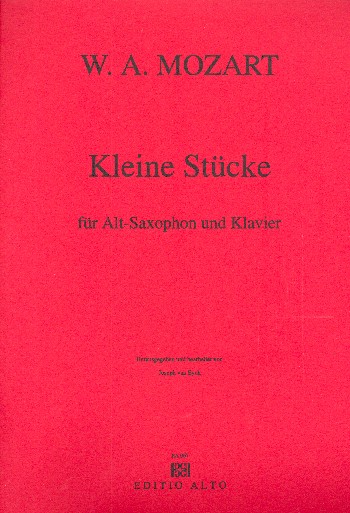 Kleine Stücke&nbsp;&nbsp;für Altsaxophon und Klavier&nbsp;&nbsp;