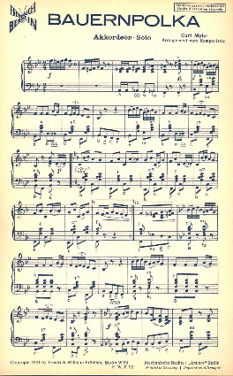 Bauernpolka  für Akkordeon  