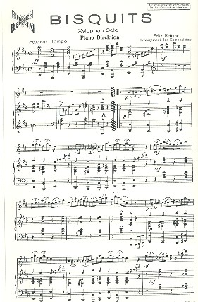 Bisquits für Xylophon und Klavier    