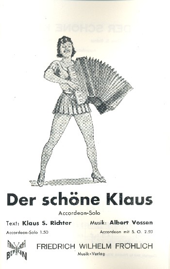 Der schöne Klaus: für  Salonorchester  