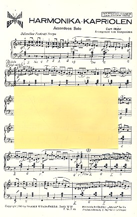 Harmonika-Kapriolen für  Akkordeon  