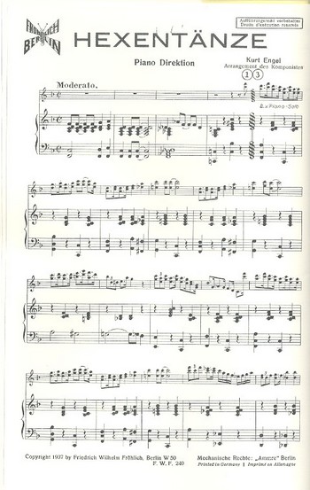 Hexentänze für Xylophon&nbsp;&nbsp;und Klavier&nbsp;&nbsp;