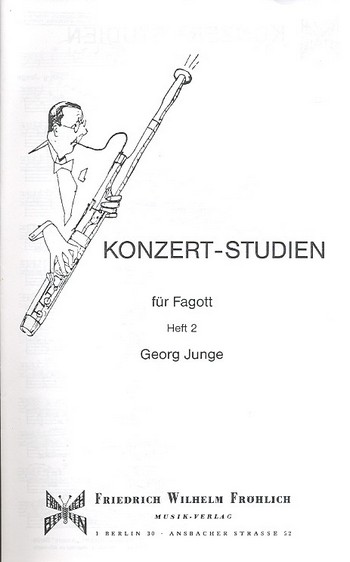 Konzert-Studien Band 2&nbsp;&nbsp;für Fagott&nbsp;&nbsp;