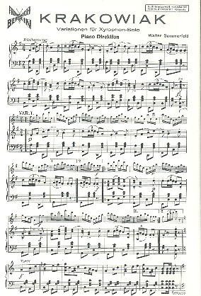 Krakowiak für Xylophon und Klavier    