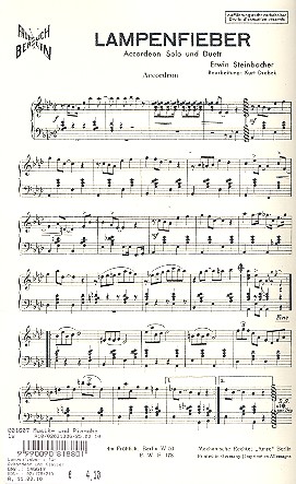 Lampenfieber für 2 Akkordeons&nbsp;&nbsp;&nbsp;&nbsp;