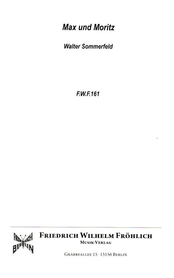 Max und Moritz für Xylophon und&nbsp;&nbsp;Klavier&nbsp;&nbsp;