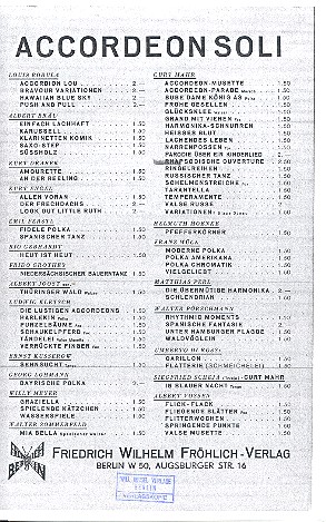 Parodie über ein Kinderlied  für Akkordeon  