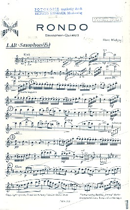 Rondo für 5 Saxophone    