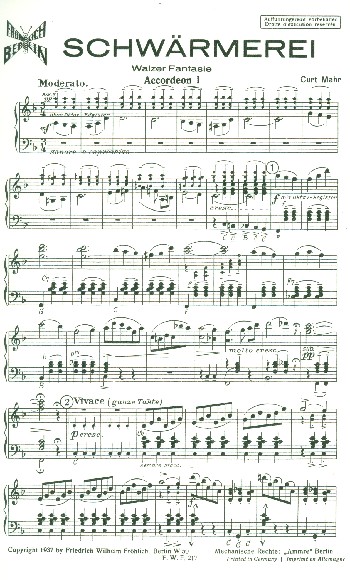 Schwärmerei für 3 Akkordeons    