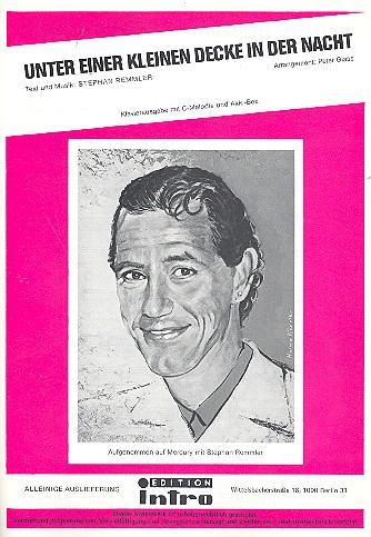 Unter einer kleinen Decke in der Nacht  für Gesang und Klavier  Einzelausgabe 
