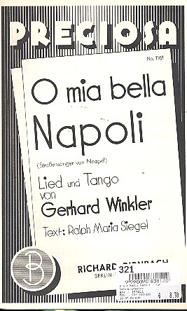 O mia bella Napoli  für Salonorchester  Stimmen