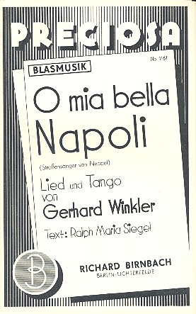 O mia bella Napoli  für Blasorchester  Stimmen