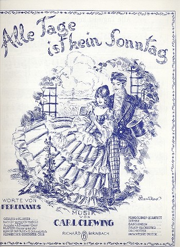 Alle Tage ist kein Sonntag für&nbsp;&nbsp;mittlere Singstimme und Klavier (B-Dur)&nbsp;&nbsp;