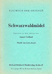 Schwarzwaldmädel Libretto    