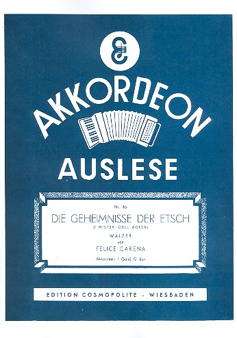 Die Geheimnisse der Etsch&nbsp;&nbsp;für Akkordeon&nbsp;&nbsp;