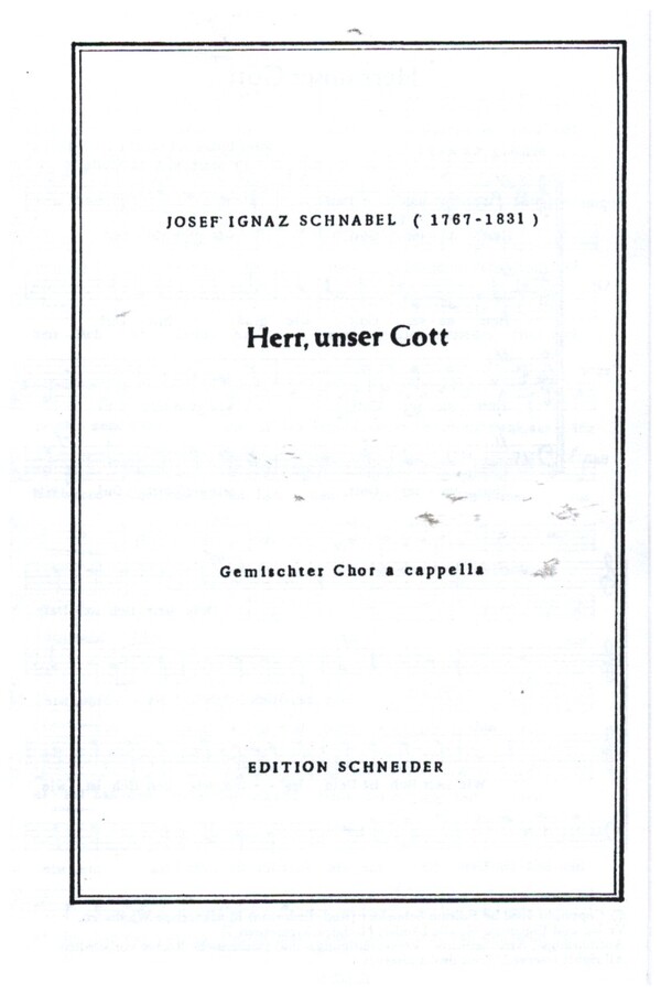 Herr unser Gott&nbsp;&nbsp;für gem Chor&nbsp;&nbsp;Partitur