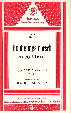 Huldigungsmarsch aus Sigurd Jorsalfar op.56,3&nbsp;&nbsp;für Salonorchester&nbsp;&nbsp;