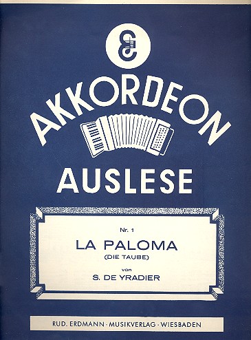 La Paloma  für Akkordeon  