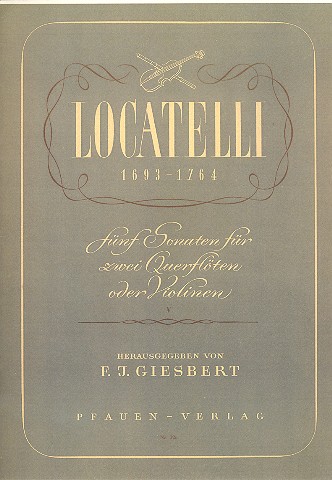 Sonate Nr.5&nbsp;&nbsp;für 2 Flöten (Violinen)&nbsp;&nbsp;Spielpartitur
