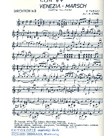 Venezia Marsch  und  Treue Knappen:&nbsp;&nbsp;für Blasorchester&nbsp;&nbsp;