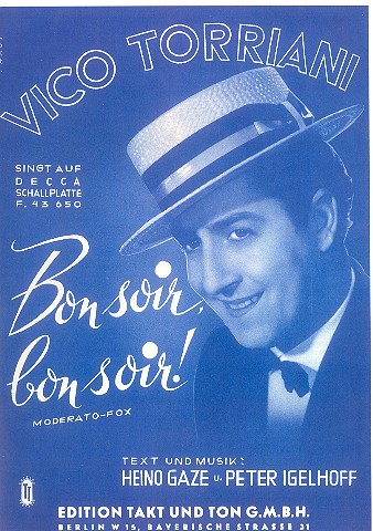 Bon soir Bon soir:  Einzelausgabe Gesang und Klavier  