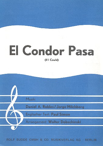 El condor pasa: für Klavier  (antiquarisch)  