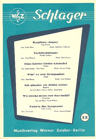 Schlager Band 12  für Klavier  