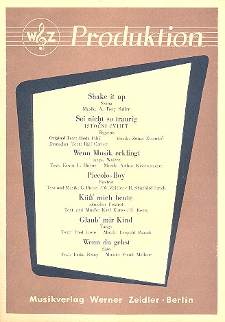 Produktion Band 13  für Klavier  