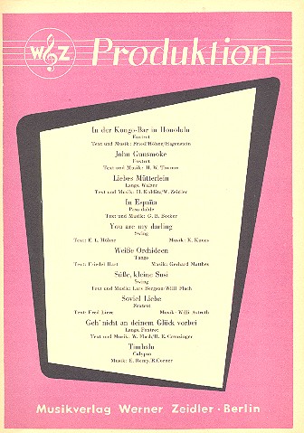 Produktion Band 2  für Klavier  