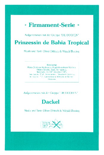Prinzessin de Bahia Tropical   und  Dackel: für Combo  