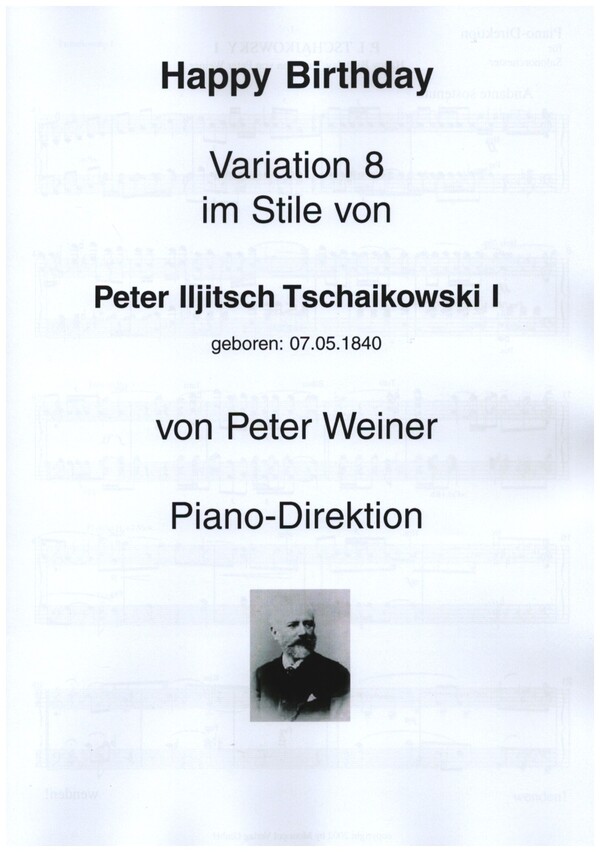 Happy Birthday Variation 8 im Stile von Peter IIjitsch Tschaikowski I  für Salonorchester  Direktion und Stimmen