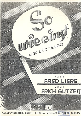 So wie einst&nbsp;&nbsp;für Klavier&nbsp;&nbsp;