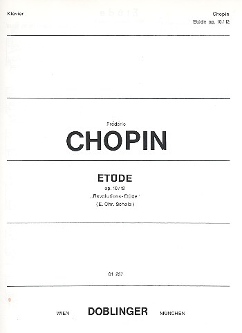 Revolutions-Etüde c-Moll op.10,12&nbsp;&nbsp;für Klavier&nbsp;&nbsp;