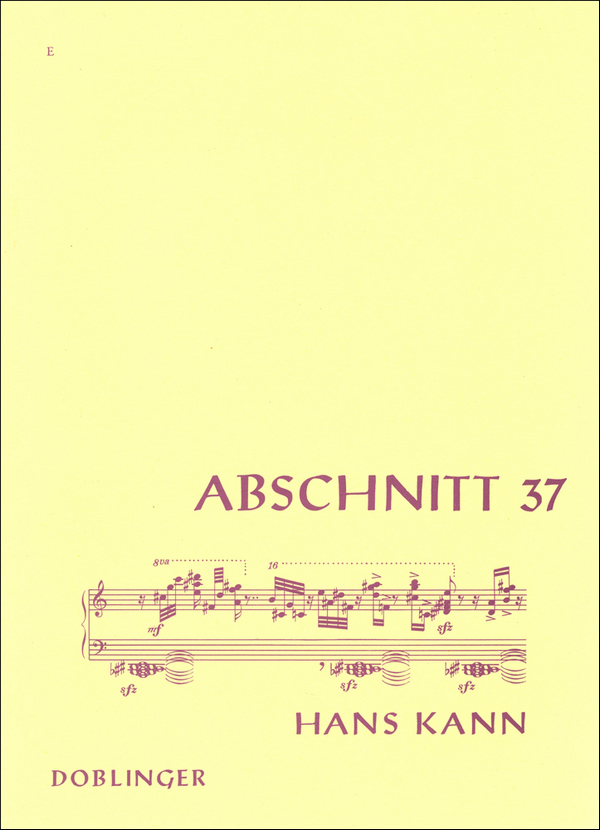 KANN Hans Abschnitt 37&nbsp;&nbsp;Klav&nbsp;&nbsp;