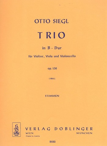 Trio B-Dur op.130  für Violine, Viola und Violoncello  Stimmen