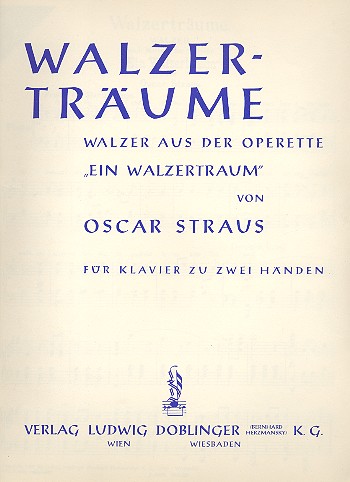 Walzerträume&nbsp;&nbsp;für Klavier&nbsp;&nbsp;