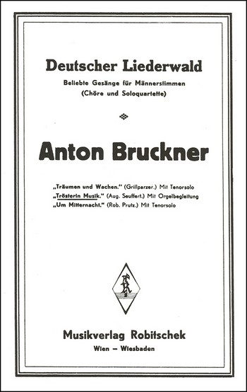 BRUCKNER Anton Trösterin Musik&nbsp;&nbsp;&nbsp;&nbsp;Klavierauszug