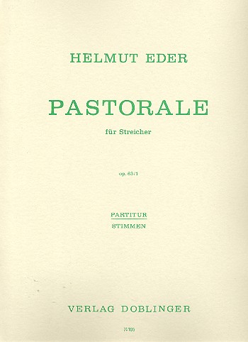Pastorale op. 63,1  für Streichorchester  Partitur